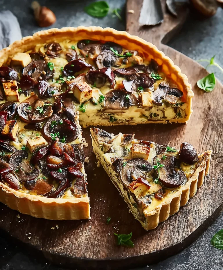 Vegane Pilztarte: Cremig, köstlich, einfach