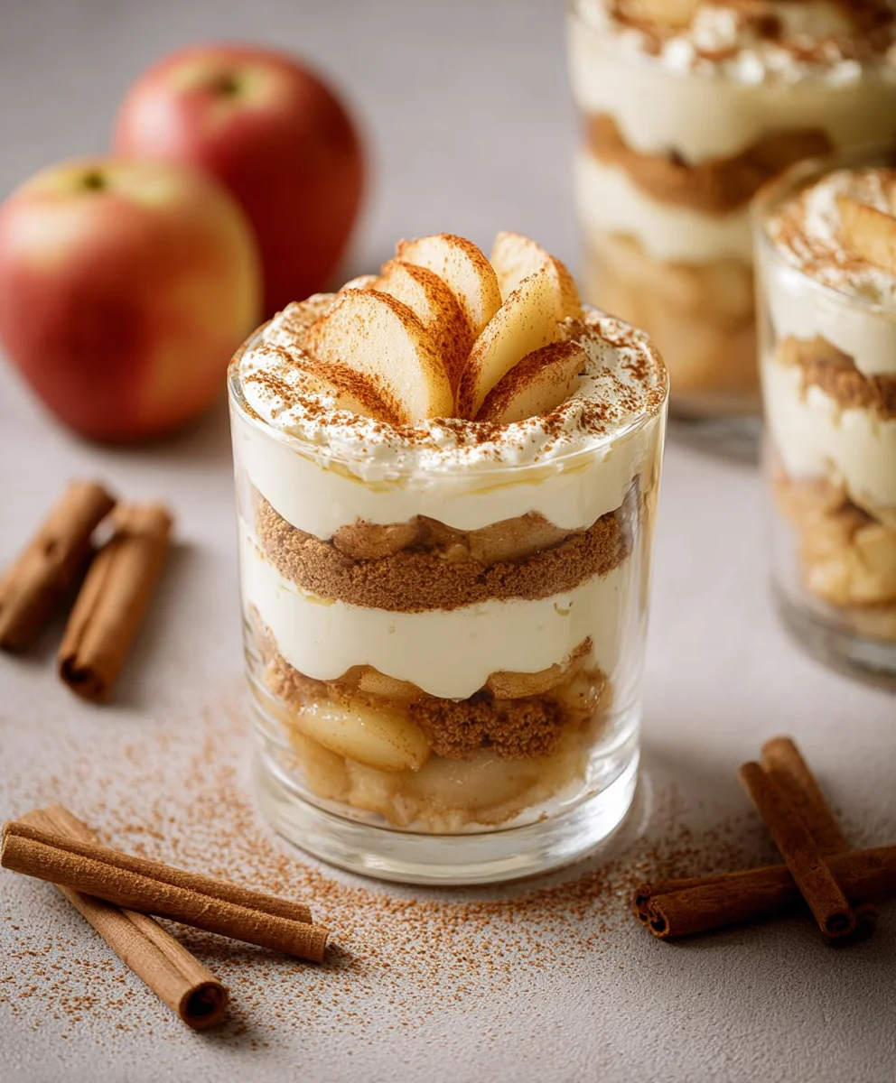 Bratapfel-Tiramisu im Glas: Festlich & Fruchtig