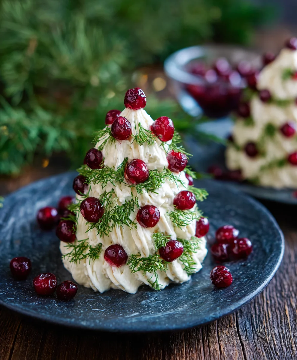 Frischkäse-Weihnachtsbaum: Einfach & festlich