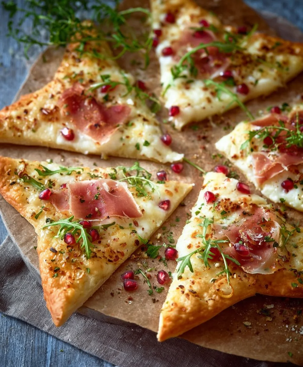 Flammkuchen-Sterne: Weihnachts-Fingerfood!