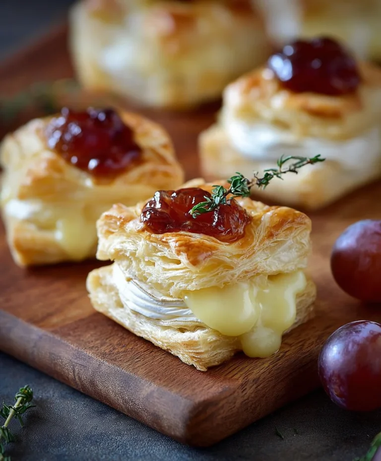 Camembert Blätterteig Häppchen: Einfach & Köstlich