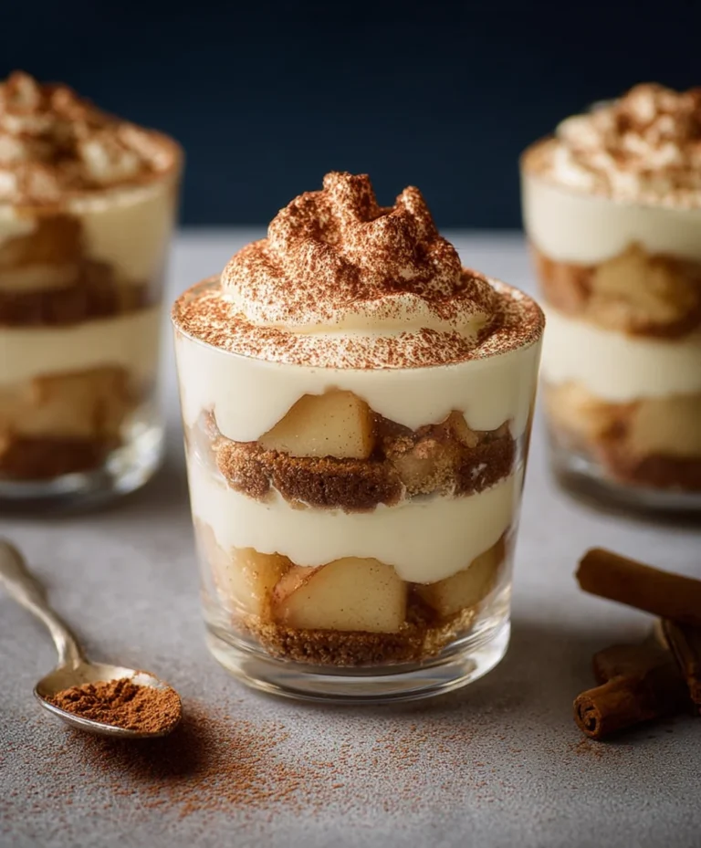 Bratapfel-Tiramisu im Glas: Festlich & Fruchtig