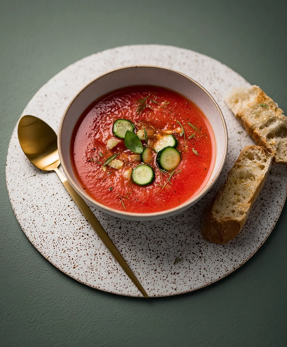 Wassermelonen-Gazpacho & Focaccia: Sommer-Genuss!