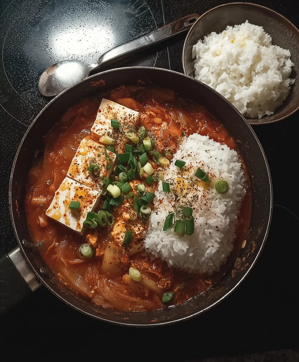 Kimchi Eintopf mit Tofu: Einfaches & Herzhaftes Rezept (Veggie)