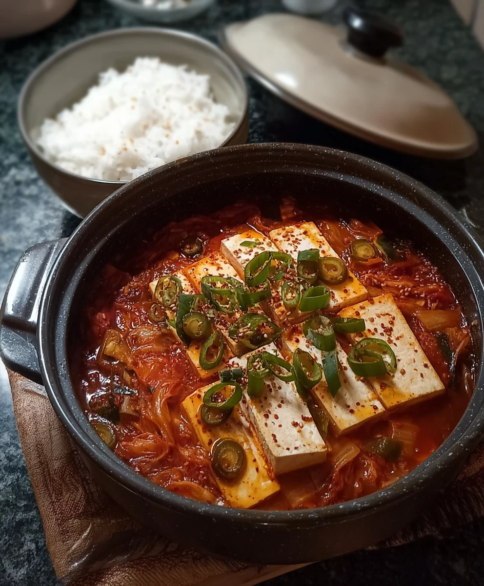 Kimchi Eintopf mit Tofu: Einfaches & Herzhaftes Rezept (Veggie)