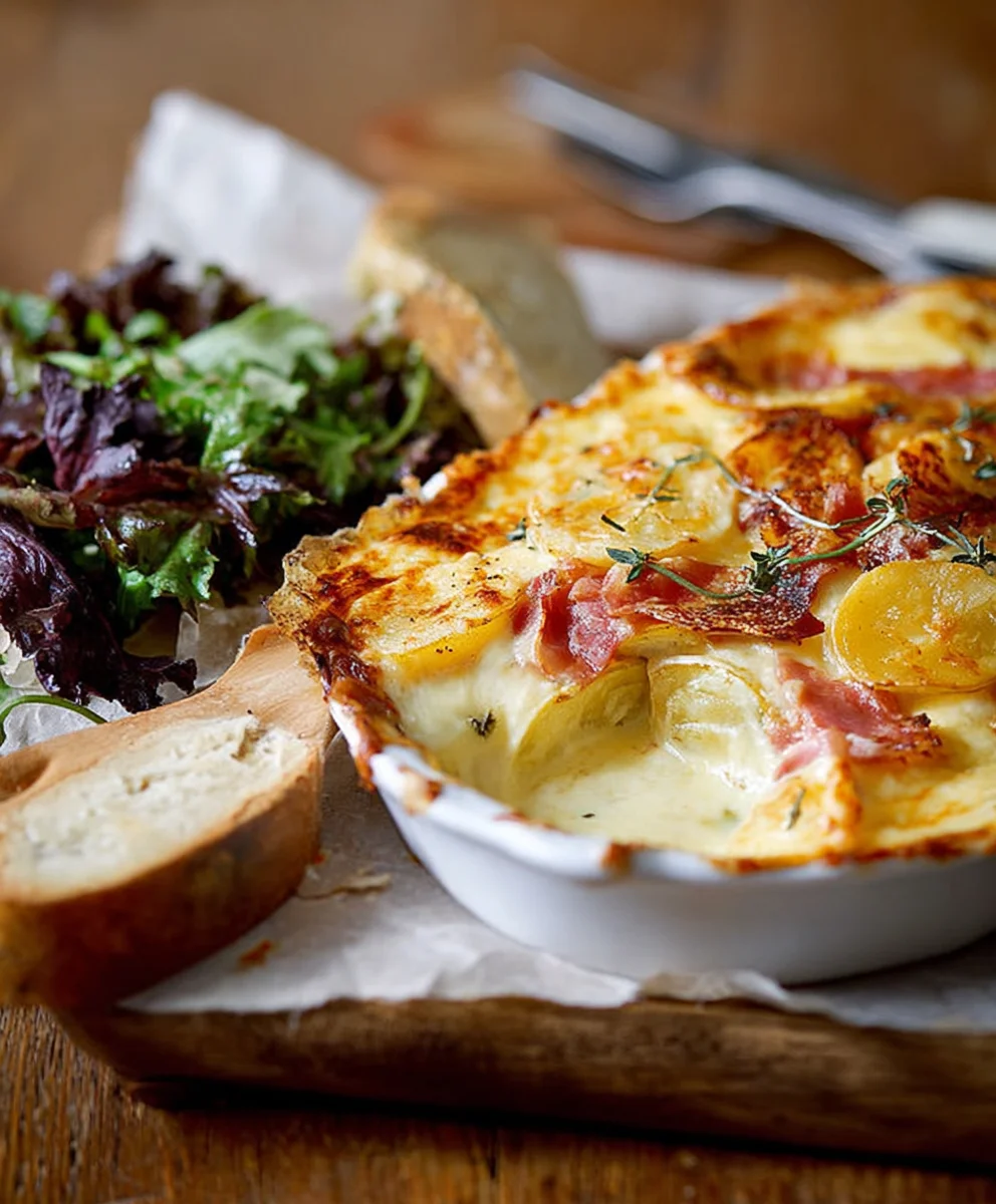 Raclette-Auflauf: Reste-Schmaus mit Kartoffeln & Rindfleisch